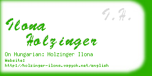 ilona holzinger business card